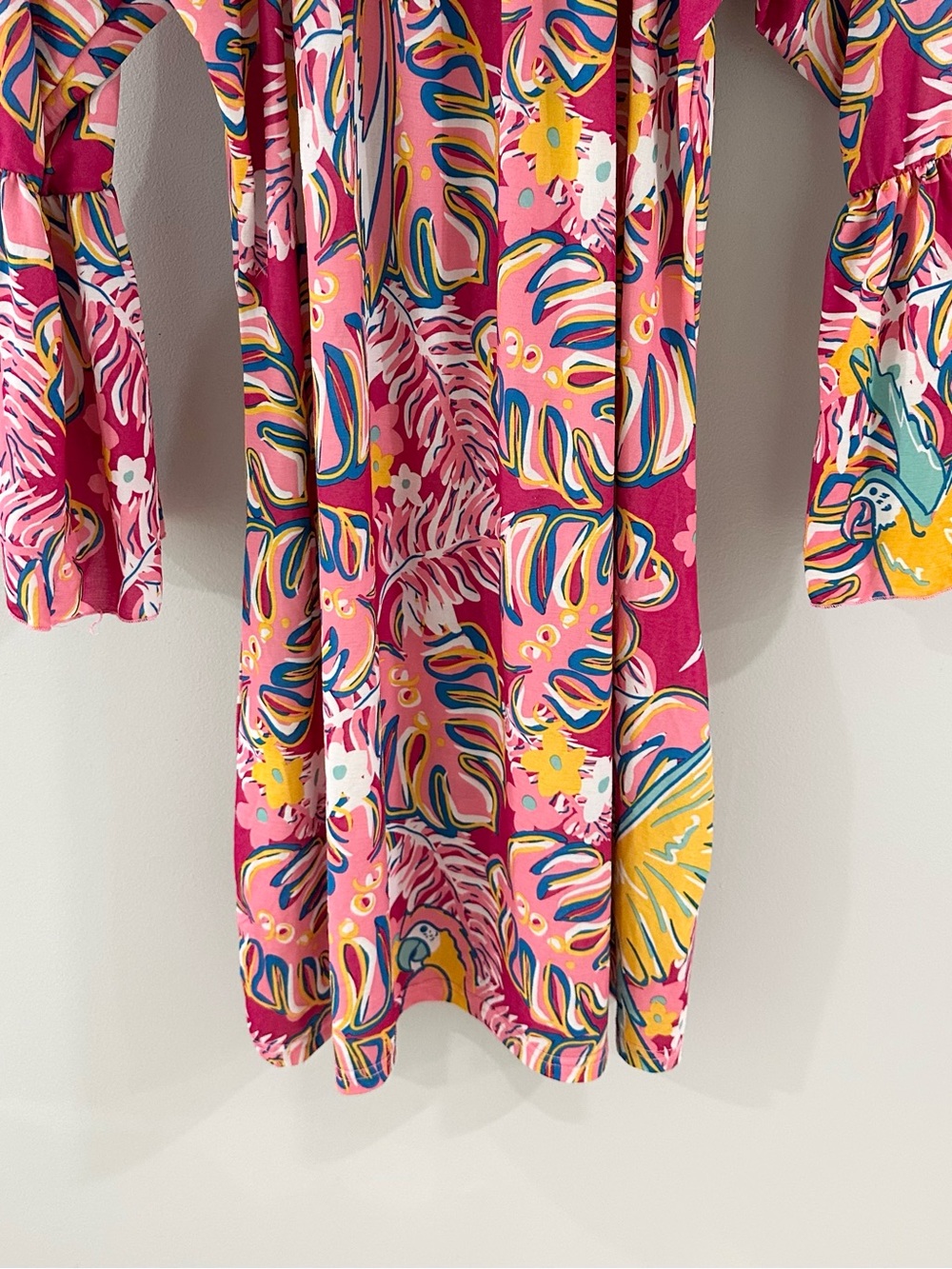 Simply Southern Off Shoulder Mini Dress // Pink Multi // Medium - Picture 4 of 6